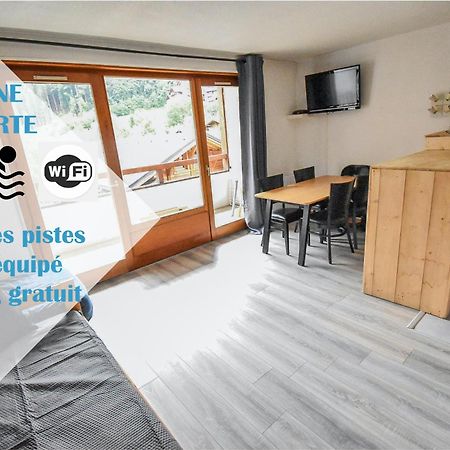 L'Enchalpe, Grand Et Lumineux Studio Avec Coin Montagne 5 Personnes, 60M Des Pistes, Piscine Couverte, Wifi, Grand Balcon Expo Est, Draps Non Compris Saint-Jean-dʼAulps Exterior foto